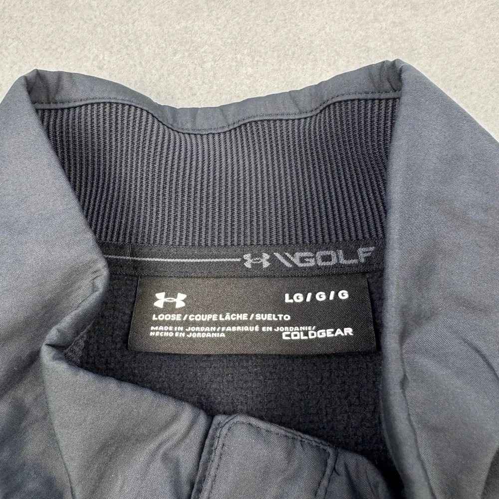 Under Armour Golf Sweatshirt Mens Large Gray 1/4 Zip ColdGear Tequila Cazadores